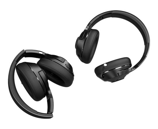 LORGAR Noah 500, Wireless Gaming headset with microphone, JL7006, BT 5.3, battery life up to 58 h (1000mAh), USB (C) charging cable (0.8m), 3.5 mm AUX cable (1.5m), size: 195*185*80mm, 0.24kg, black