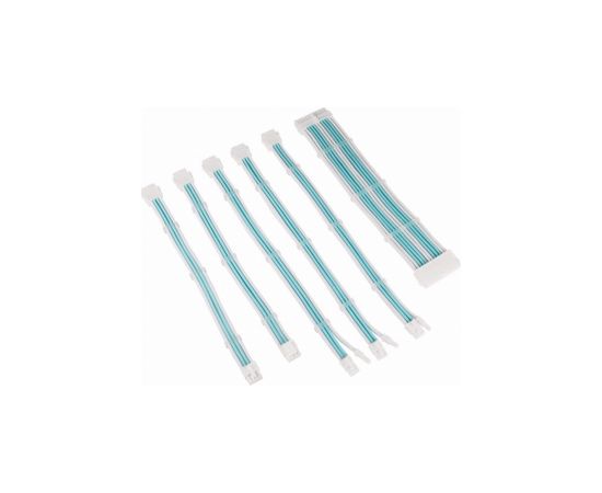 PSU Kabeļu Pagarinātāji Kolink Core 6 Cables Brilliant White / Powder Blue