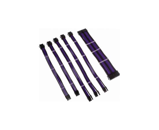 PSU Kabeļu Pagarinātāji Kolink Core 6 Cables Black / Titan Purple