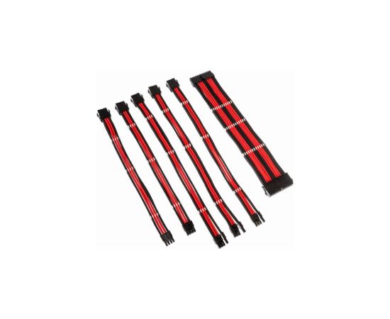 PSU Kabeļu Pagarinātāji Kolink Core 6 Cables Black / Red