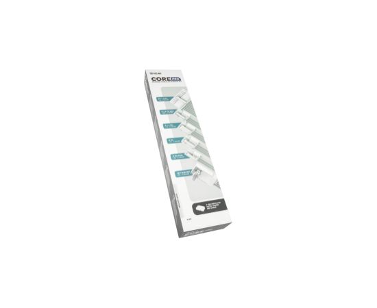 PSU kabeļu pagarinātāji Kolink Core Pro Braided Cable Extension Kit 12V-2x6 Type 2 - White