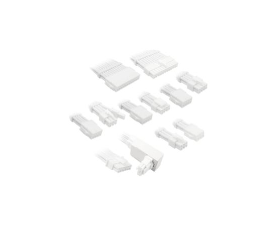 PSU kabeļu pagarinātāji Kolink Core Pro Braided Cable Extension Kit 12V-2x6 Type 1 - White