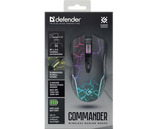 DEFENDER MICE GM-511 COMMANDER OPTIC BT 1600dpi 7P