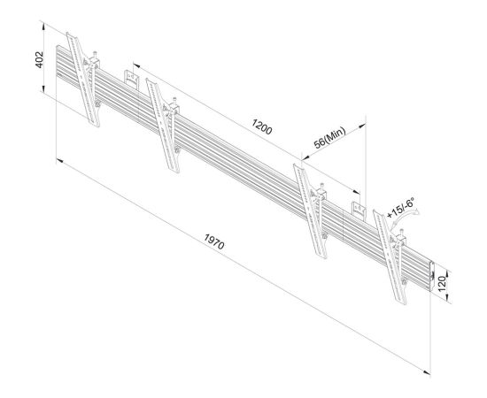 Newstar MONITOR ACC WALL MOUNT /MENU/32-55" NMPRO-WMB2 NEOMOUNTS