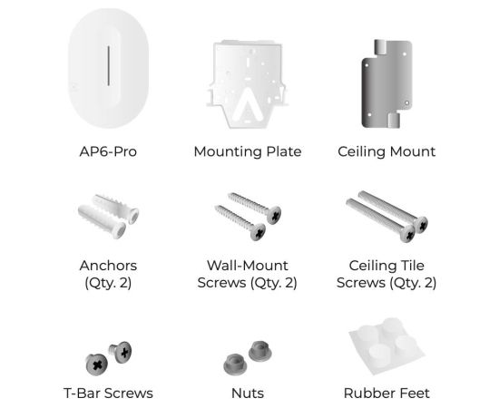 Access Point ALTA LABS Wi-Fi 5 Wi-Fi 6 1x10/100/1000M AP6-PRO