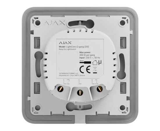 SMART HOME LIGHTCORE 2GANG/45111 AJAX