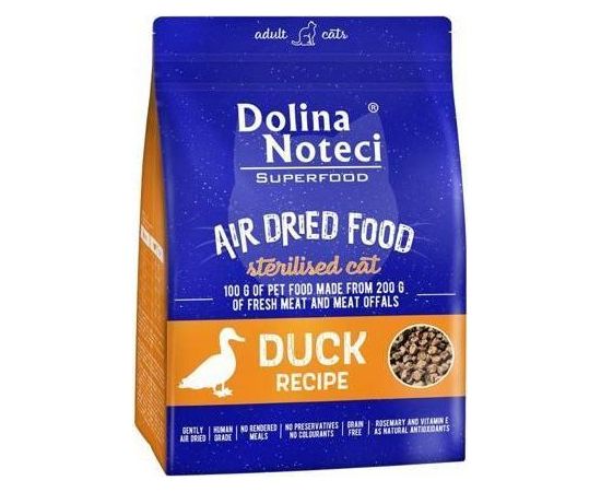 Dolina Noteci DOLINA NOTECI Superfood Danie z kaczki- karma suszona dla kotów sterylizowanych 1kg