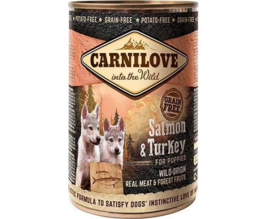 Carnilove Carnilove Dog Wild Meat Salmon & Turkey Puppy - łosoś i indyk puszka 400g