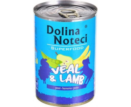 Dolina Noteci Superfood z cielęciną i jagnięciną - mokra karma dla psa - 400g