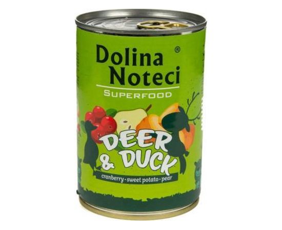 Dolina Noteci Superfood z jeleniem i kaczką - mokra karma dla psa - 400g