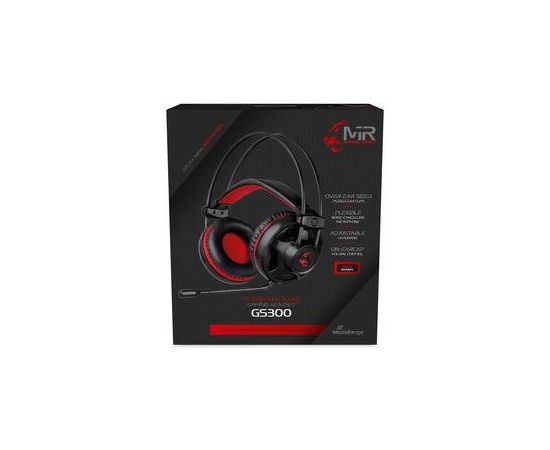 HEADSET GAMING GS300/BLACK/RED MRGS300 MEDIARANGE