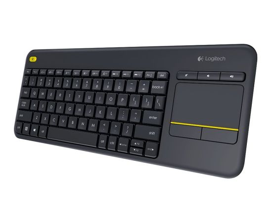 LOGITECH K400 Plus Wireless Touch Keyboard - BLACK - RUS