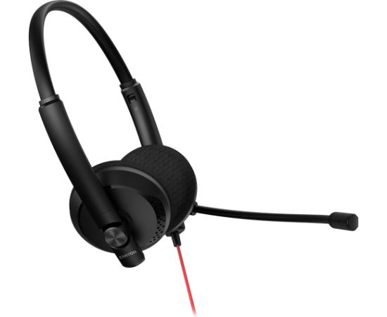 CANYON PC headset HS-07 PC Mic 3.5/USB Flat 2.8m Black