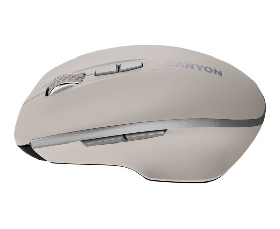 CANYON mouse MW-21 BlueLED 7buttons Wireless Cosmic Latte