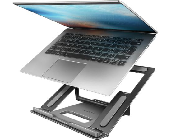 Axagon STND-L NOTEBOOK STANDAluminum stand for 10“ – 16“ notebooks. Four adjustable positions.