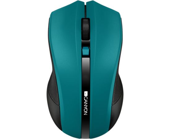 CANYON MW-5, 2.4GHz wireless Optical Mouse with 4 buttons, DPI 800/1200/1600, Green, 122*69*40mm, 0.067kg