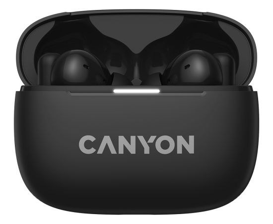 CANYON OnGo TWS-10 ANC+ENC, Bluetooth Headset, microphone, BT v5.3 BT8922F, Frequence Response:20Hz-20kHz, battery Earbud 40mAh*2+Charging case 500mAH, type-C cable length 24cm,size 63.97*47.47*26.5mm 42.5g, Black