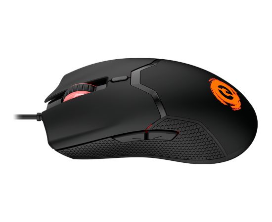 CANYON Carver GM-116,  6keys Gaming wired mouse, A603EP sensor, DPI up to 3600, rubber coating on panel, Huano 1million switch, 1.65M PVC cable, ABS material. size: 130*69*38mm, weight: 105g, Black