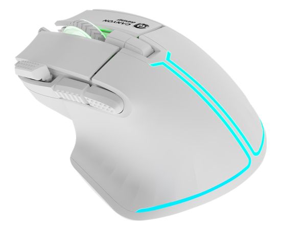 CANYON Fortnax GM-636, 9keys Gaming wired mouse,Sunplus 6662, DPI up to 20000, Huano 5million switch, RGB lighting effects, 1.65M braided cable, ABS material. size: 113*83*45mm, weight: 102g, White