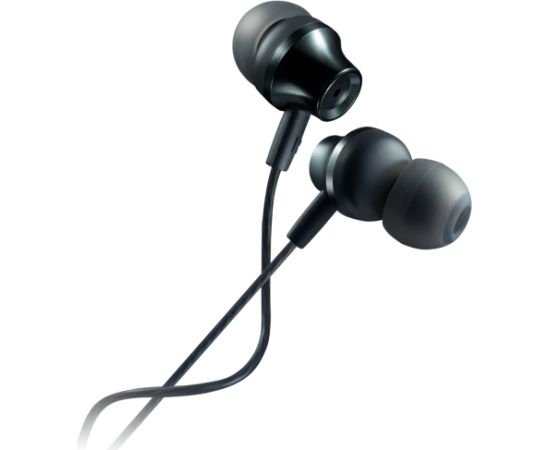 CANYON SEP-3, Stereo earphones with microphone, metallic shell, cable length 1.2m, Dark Gray, 22*12.6mm, 0.012kg