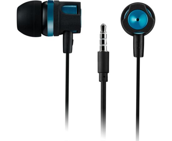 CANYON EP-3, Stereo earphones with microphone, Green, cable length 1.2m, 21.5*12mm, 0.011kg