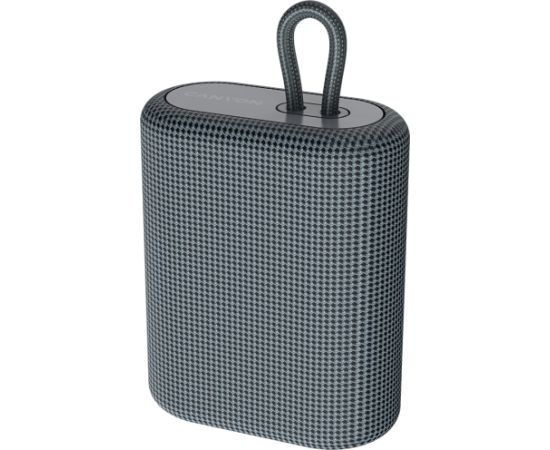 CANYON BSP-4, Bluetooth Speaker, BT V5.0, BLUETRUM AB5365A, TF card support, Type-C USB port, 1200mAh polymer battery, Dark grey, cable length 0.42m, 114*93*51mm, 0.29kg