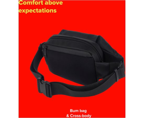 CANYON FB-1, Fanny pack, Product spec/size(mm): 270MM x130MM x 55MM, Black, EXTERIOR materials:100% Polyester, Inner materials:100% Polyester, max weight (KGS): 4kgs