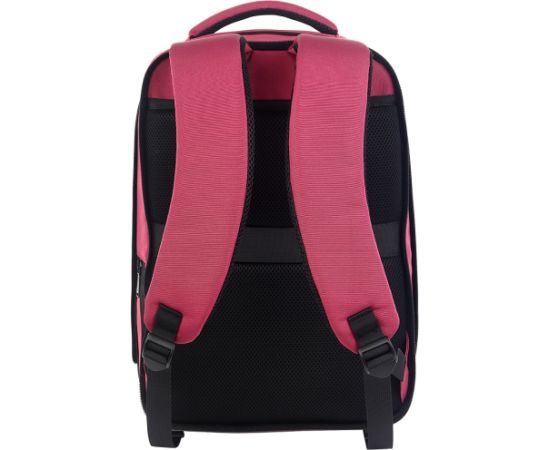 CANYON BPE-5, Laptop backpack for 15.6 inch, Product spec/size(mm): 400MM x300MM x 120MM(+60MM), Red, EXTERIOR materials:100% Polyester, Inner materials:100% Polyestermax weight (KGS): 12kgs