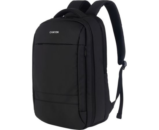 CANYON BPL-5, Laptop backpack for 15.6 inch, Product spec/size(mm): 440MM x300MM x 170MM, Black, EXTERIOR materials:100% Polyester, Inner materials:100% Polyester, max weight (KGS): 12kgs