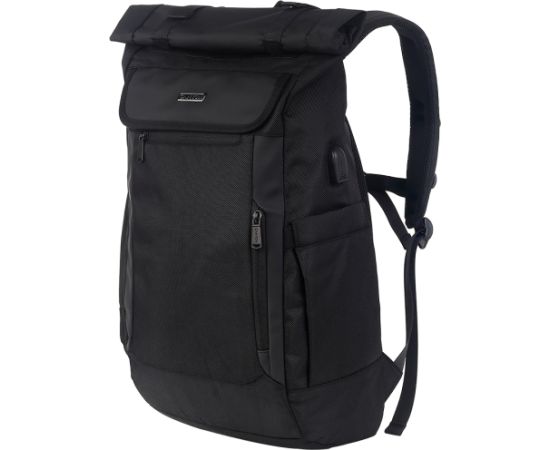 CANYON RT-7, Laptop backpack for 17.3 inch, Product spec/size(mm): 470MM(+200MM) x300MM x 130MM, Black, EXTERIOR materials:100% Polyester, Inner materials:100% Polyester, max weight (KGS):