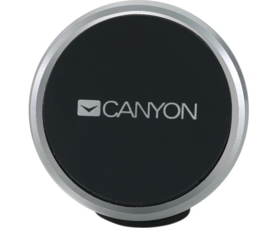 CANYON CH-4, Car Holder for Smartphones,magnetic suction function ,with 2 plates(rectangle/circle), black ,40*35*50mm 0.033kg