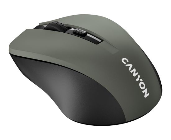 CNE-CMSW1G CANYON мышь, цвет - серый, беспроводная 2.4 Гц, DPI 800/1000/1200 DPI, 3 кнопки и колесо прокрутки, прорезиненное покрытие