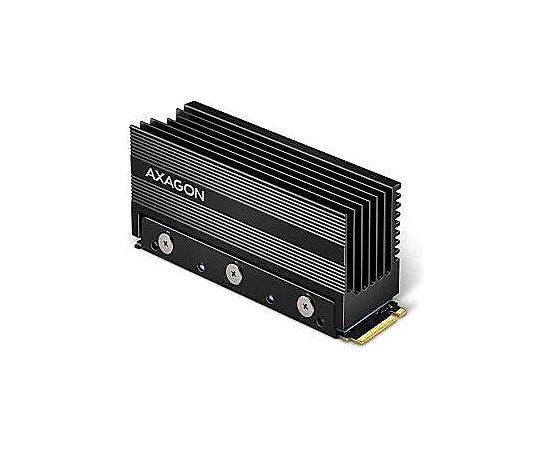 AXAGON CLR-M2XT passive - M.2 SSD, 80mm SSD, ALU body, silicone thermal pads, height 20mm