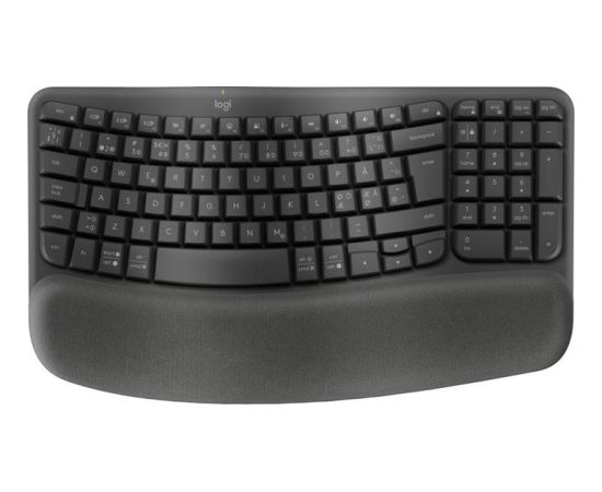 LOGITECH Wave Bluetooth ergonomic keyboard - GRAPHITE - NORDIC