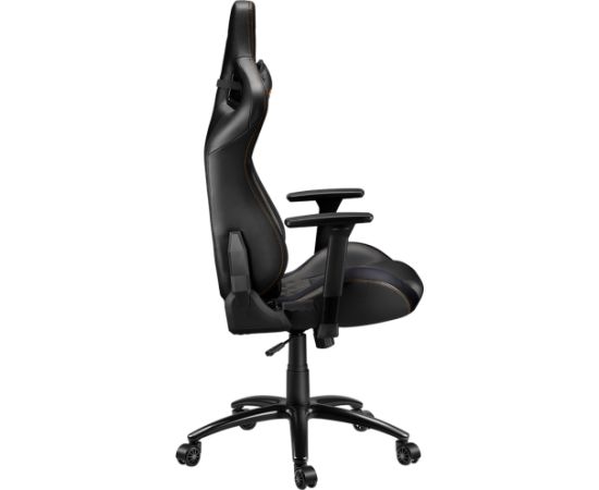 CANYON Nightfall GС-7, Gaming chair, PU leather, Cold molded foam, Metal Frame, Top gun mechanism, 90-160 dgree, 3D armrest, Class 4 gas lift, metal base ,60mm Nylon Castor, black and orange stitching