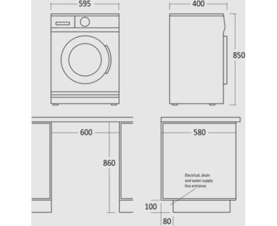 Washing machine Scandomestic WAH1506W