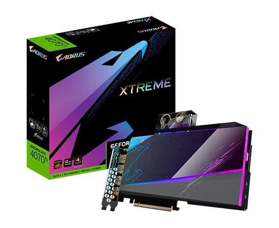 GIGABYTE AORUS GeForce RTX 4070 Ti 12GB XTREME WATERFORCE WB