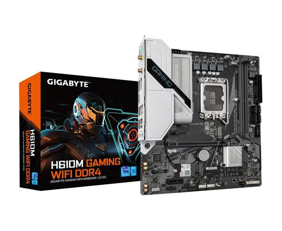 GIGABYTE H610M GAMING WF LGA1700 2xDDR4 4xSATA 2xM.2 1xHDMI 2xDP