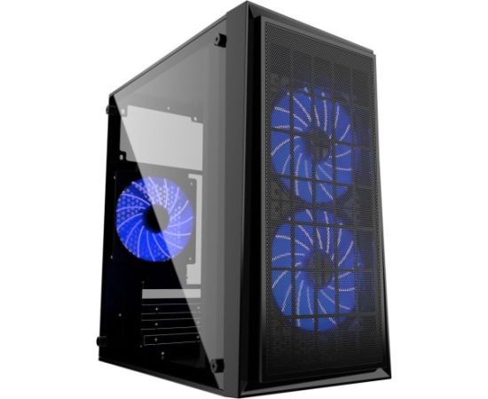 GEMBIRD CCC-FORNAX-950B Gaming design PC case 3 x 12 cm fans blue