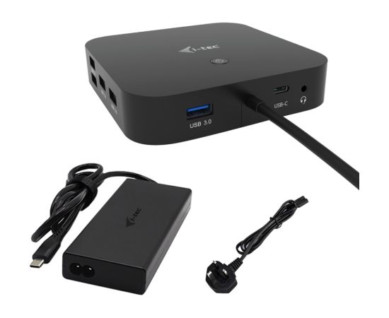 I-TEC USB-C HDMI Dual DP Docking Station with Power Delivery 100 W + i-tec Universal Charger 112 W