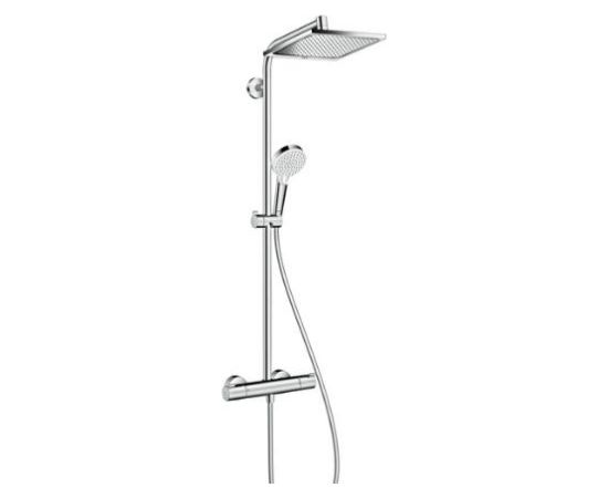 Hansgrohe dušas sistēma ar termostatu Crometta E 240 1jet/Crometta Vario, EcoSmart 9 l/min, hroms