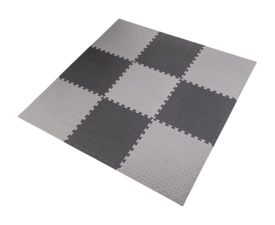 Puzzle mat under sports equipment light grey 9 pieces HMS MP12