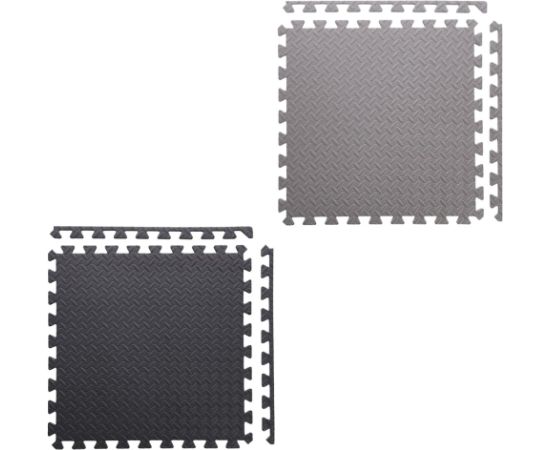 Puzzle mat under sports equipment light grey 9 pieces HMS MP12