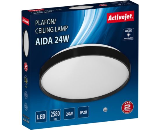 Activejet LED ceiling light AJE-AIDA 24W