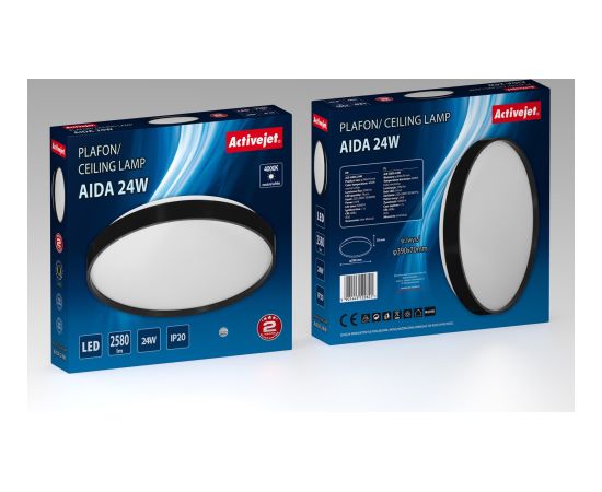 Activejet LED ceiling light AJE-AIDA 24W