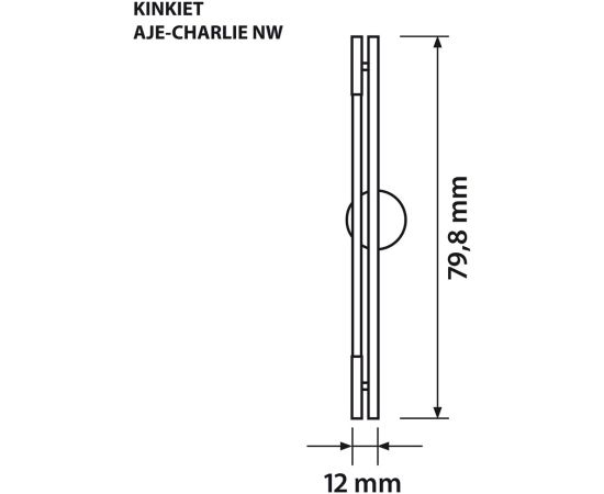 Activejet LED wall lamp AJE-CHARLIE NW