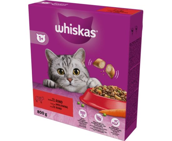 WHISKAS with delicious beef - dry cat food - 800g