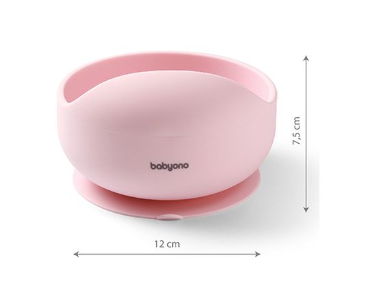 Babyono Silikona bļoda ar piesūcekni 1481/02 pink