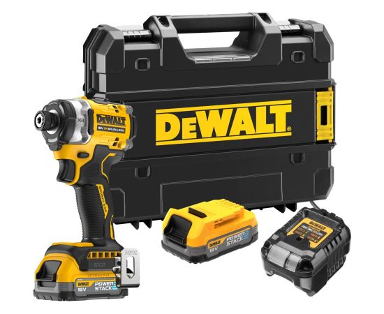 Triecienskrūvgriezis DeWalt DCF860E2T-QW; 18 V; 2x1,7 Ah akum.