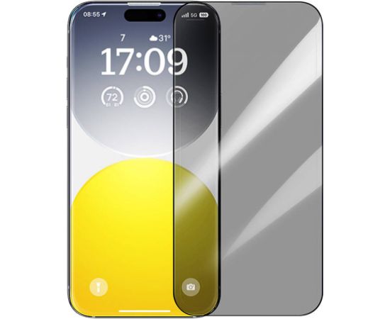 Privacy Protection Tempered Glass Baseus Sapphire iPhone 15 Pro